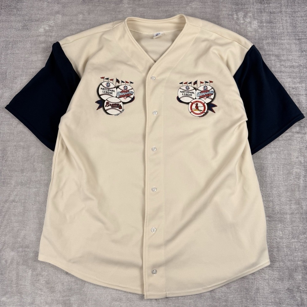 Vtg Atlanta Braves Vs St‎ Louis Cardinals Jersey Mens XL 1996 National League